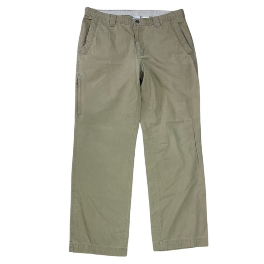 Columbia Men's Khaki Omni-Shield Utility Zip Pocket Pants Sz 36